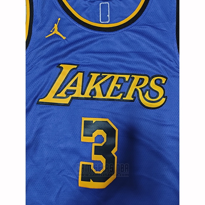 Camiseta Los Angeles Lakers Anthony Davis #3 Statement 2022-23 Violeta